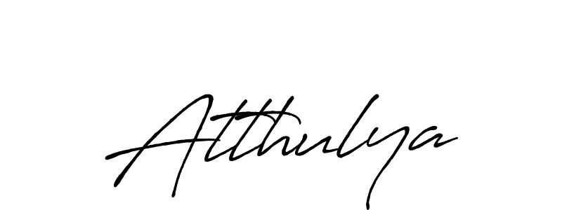 How to make Atthulya signature? Antro_Vectra_Bolder is a professional autograph style. Create handwritten signature for Atthulya name. Atthulya signature style 7 images and pictures png