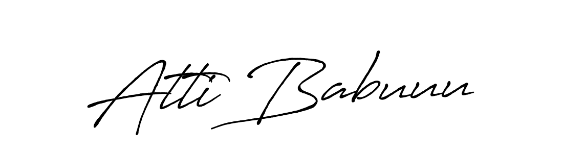 It looks lik you need a new signature style for name Atti Babuuu. Design unique handwritten (Antro_Vectra_Bolder) signature with our free signature maker in just a few clicks. Atti Babuuu signature style 7 images and pictures png