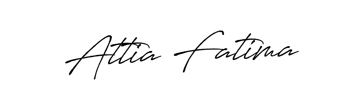 Similarly Antro_Vectra_Bolder is the best handwritten signature design. Signature creator online .You can use it as an online autograph creator for name Attia Fatima. Attia Fatima signature style 7 images and pictures png