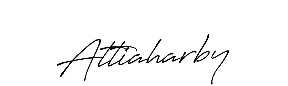 Attiaharby stylish signature style. Best Handwritten Sign (Antro_Vectra_Bolder) for my name. Handwritten Signature Collection Ideas for my name Attiaharby. Attiaharby signature style 7 images and pictures png