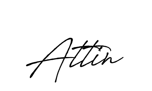 How to make Attin name signature. Use Antro_Vectra_Bolder style for creating short signs online. This is the latest handwritten sign. Attin signature style 7 images and pictures png