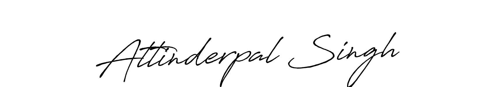 Design your own signature with our free online signature maker. With this signature software, you can create a handwritten (Antro_Vectra_Bolder) signature for name Attinderpal Singh. Attinderpal Singh signature style 7 images and pictures png