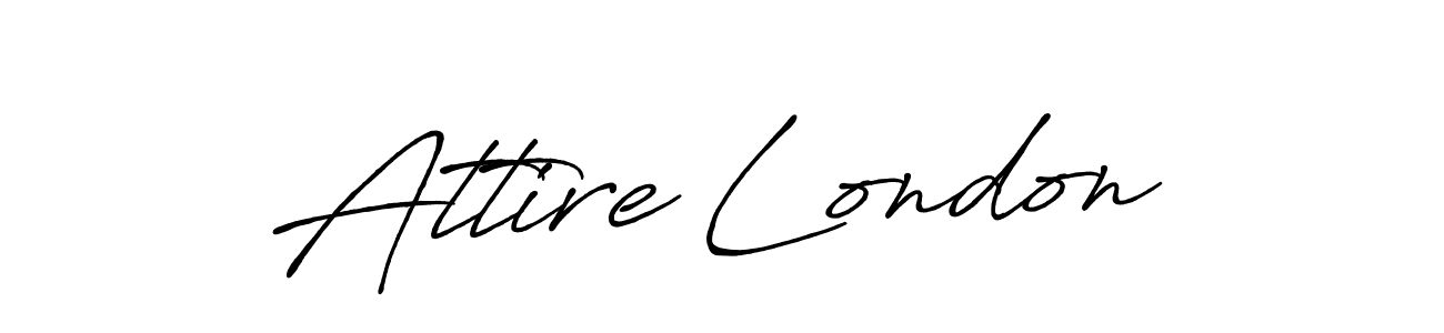 It looks lik you need a new signature style for name Attire London. Design unique handwritten (Antro_Vectra_Bolder) signature with our free signature maker in just a few clicks. Attire London signature style 7 images and pictures png