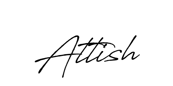 The best way (Antro_Vectra_Bolder) to make a short signature is to pick only two or three words in your name. The name Attish include a total of six letters. For converting this name. Attish signature style 7 images and pictures png