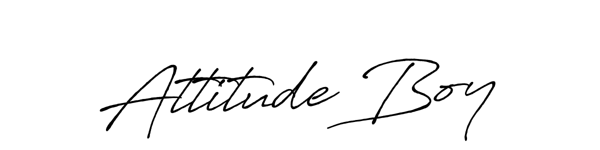 Also we have Attitude Boy name is the best signature style. Create professional handwritten signature collection using Antro_Vectra_Bolder autograph style. Attitude Boy signature style 7 images and pictures png