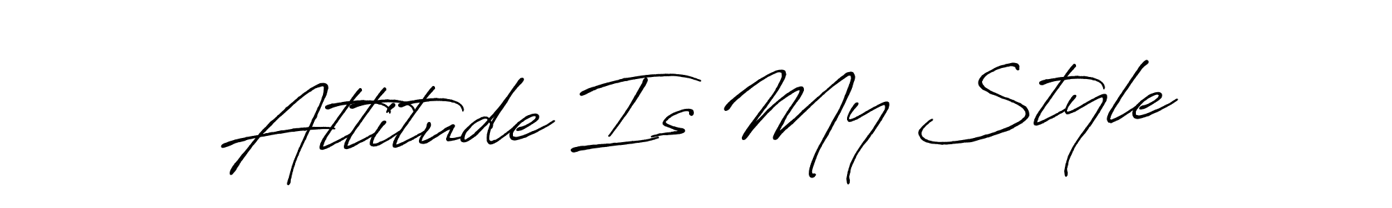 The best way (Antro_Vectra_Bolder) to make a short signature is to pick only two or three words in your name. The name Attitude Is My Style include a total of six letters. For converting this name. Attitude Is My Style signature style 7 images and pictures png