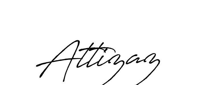 Make a beautiful signature design for name Attizaz. With this signature (Antro_Vectra_Bolder) style, you can create a handwritten signature for free. Attizaz signature style 7 images and pictures png