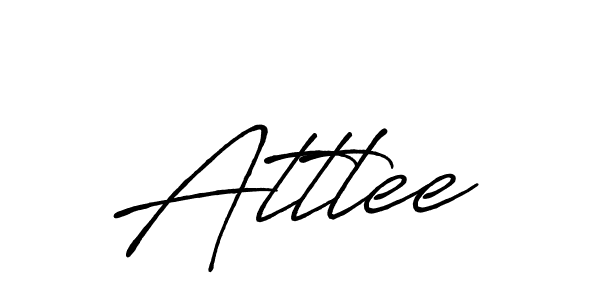 Attlee stylish signature style. Best Handwritten Sign (Antro_Vectra_Bolder) for my name. Handwritten Signature Collection Ideas for my name Attlee. Attlee signature style 7 images and pictures png