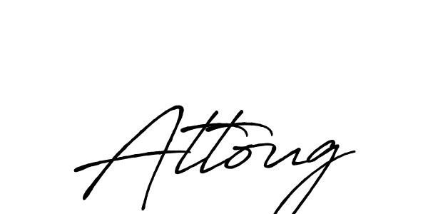 Here are the top 10 professional signature styles for the name Attoug. These are the best autograph styles you can use for your name. Attoug signature style 7 images and pictures png