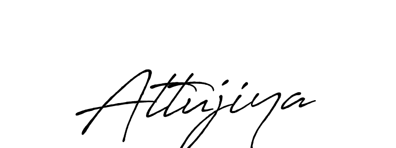 Create a beautiful signature design for name Attujiya. With this signature (Antro_Vectra_Bolder) fonts, you can make a handwritten signature for free. Attujiya signature style 7 images and pictures png