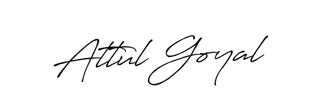 Antro_Vectra_Bolder is a professional signature style that is perfect for those who want to add a touch of class to their signature. It is also a great choice for those who want to make their signature more unique. Get Attul Goyal name to fancy signature for free. Attul Goyal signature style 7 images and pictures png