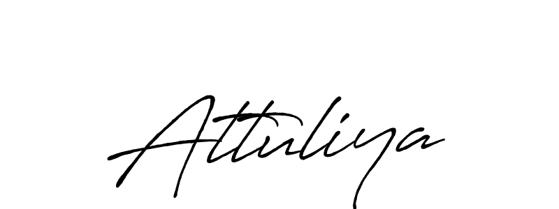 It looks lik you need a new signature style for name Attuliya. Design unique handwritten (Antro_Vectra_Bolder) signature with our free signature maker in just a few clicks. Attuliya signature style 7 images and pictures png