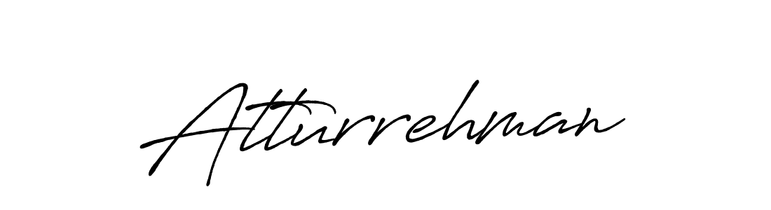 Make a beautiful signature design for name Atturrehman. With this signature (Antro_Vectra_Bolder) style, you can create a handwritten signature for free. Atturrehman signature style 7 images and pictures png