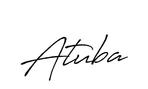 Make a beautiful signature design for name Atuba. With this signature (Antro_Vectra_Bolder) style, you can create a handwritten signature for free. Atuba signature style 7 images and pictures png