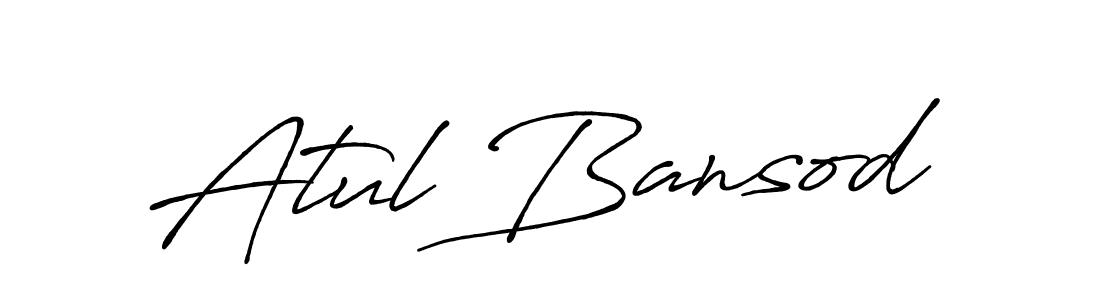 Atul Bansod stylish signature style. Best Handwritten Sign (Antro_Vectra_Bolder) for my name. Handwritten Signature Collection Ideas for my name Atul Bansod. Atul Bansod signature style 7 images and pictures png