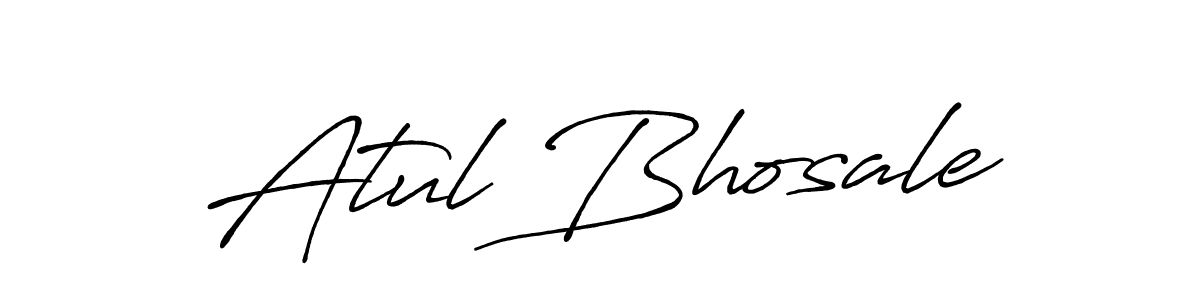 Design your own signature with our free online signature maker. With this signature software, you can create a handwritten (Antro_Vectra_Bolder) signature for name Atul Bhosale. Atul Bhosale signature style 7 images and pictures png