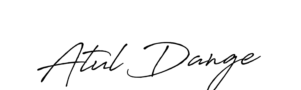 Create a beautiful signature design for name Atul Dange. With this signature (Antro_Vectra_Bolder) fonts, you can make a handwritten signature for free. Atul Dange signature style 7 images and pictures png