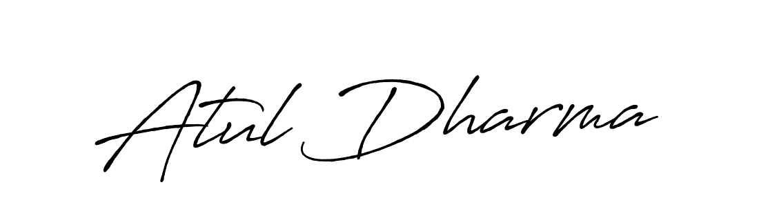It looks lik you need a new signature style for name Atul Dharma. Design unique handwritten (Antro_Vectra_Bolder) signature with our free signature maker in just a few clicks. Atul Dharma signature style 7 images and pictures png