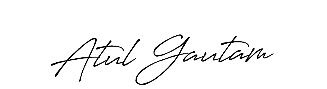 You should practise on your own different ways (Antro_Vectra_Bolder) to write your name (Atul Gautam) in signature. don't let someone else do it for you. Atul Gautam signature style 7 images and pictures png