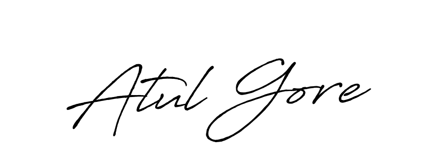 You can use this online signature creator to create a handwritten signature for the name Atul Gore. This is the best online autograph maker. Atul Gore signature style 7 images and pictures png