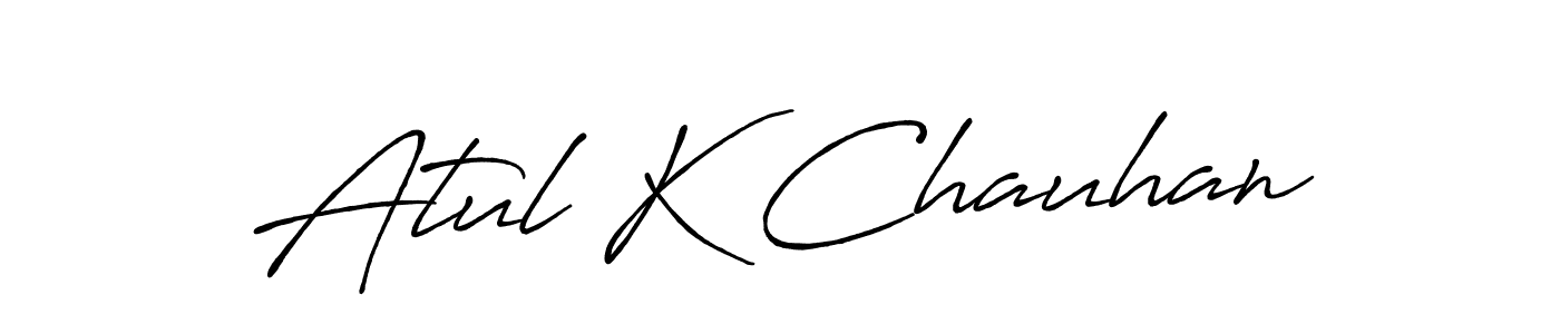 Make a short Atul K Chauhan signature style. Manage your documents anywhere anytime using Antro_Vectra_Bolder. Create and add eSignatures, submit forms, share and send files easily. Atul K Chauhan signature style 7 images and pictures png