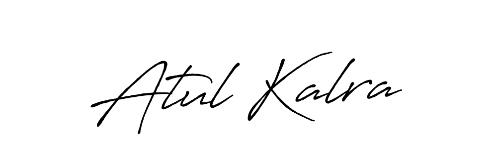 How to make Atul Kalra name signature. Use Antro_Vectra_Bolder style for creating short signs online. This is the latest handwritten sign. Atul Kalra signature style 7 images and pictures png