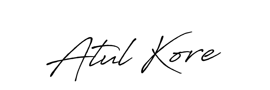 Make a beautiful signature design for name Atul Kore. Use this online signature maker to create a handwritten signature for free. Atul Kore signature style 7 images and pictures png