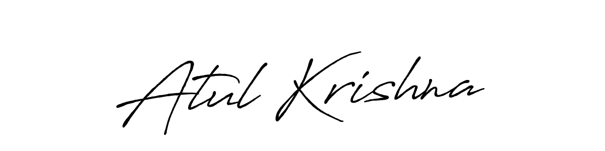 The best way (Antro_Vectra_Bolder) to make a short signature is to pick only two or three words in your name. The name Atul Krishna include a total of six letters. For converting this name. Atul Krishna signature style 7 images and pictures png