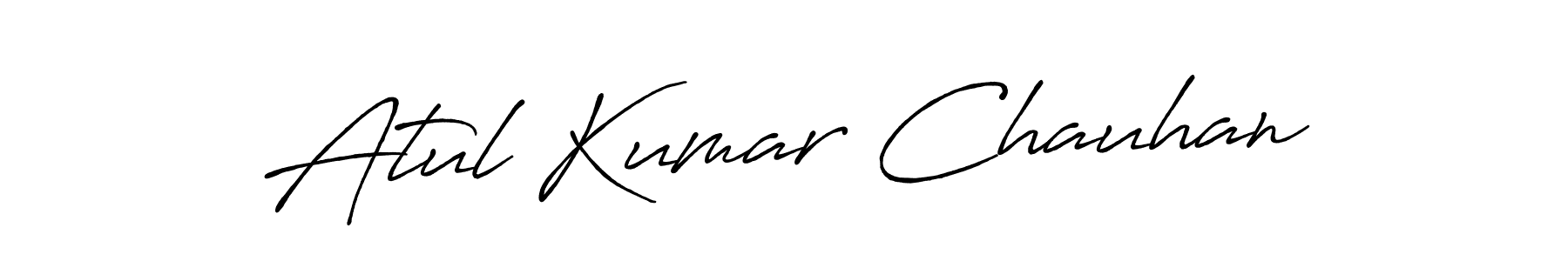 Antro_Vectra_Bolder is a professional signature style that is perfect for those who want to add a touch of class to their signature. It is also a great choice for those who want to make their signature more unique. Get Atul Kumar Chauhan name to fancy signature for free. Atul Kumar Chauhan signature style 7 images and pictures png