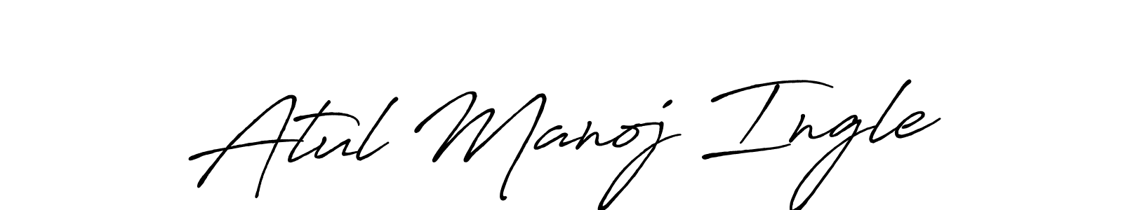 Also You can easily find your signature by using the search form. We will create Atul Manoj Ingle name handwritten signature images for you free of cost using Antro_Vectra_Bolder sign style. Atul Manoj Ingle signature style 7 images and pictures png