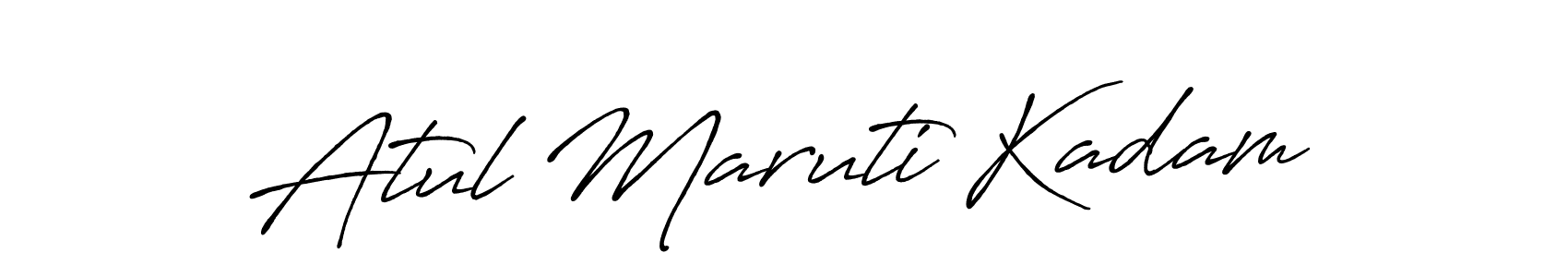 Also we have Atul Maruti Kadam name is the best signature style. Create professional handwritten signature collection using Antro_Vectra_Bolder autograph style. Atul Maruti Kadam signature style 7 images and pictures png