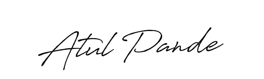 The best way (Antro_Vectra_Bolder) to make a short signature is to pick only two or three words in your name. The name Atul Pande include a total of six letters. For converting this name. Atul Pande signature style 7 images and pictures png