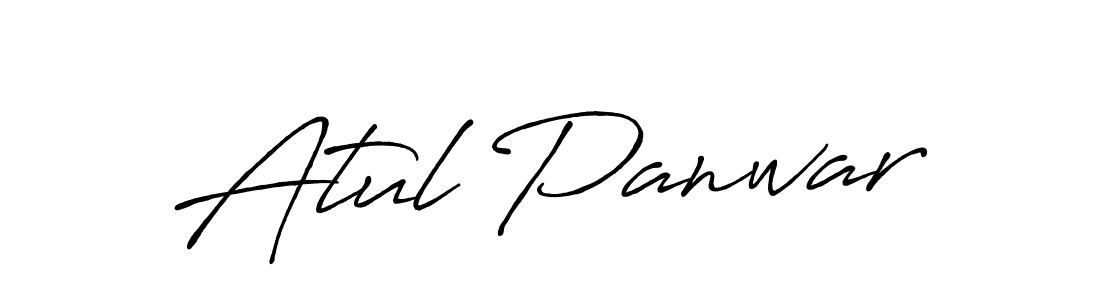 Also we have Atul Panwar name is the best signature style. Create professional handwritten signature collection using Antro_Vectra_Bolder autograph style. Atul Panwar signature style 7 images and pictures png