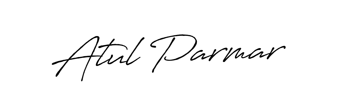 Atul Parmar stylish signature style. Best Handwritten Sign (Antro_Vectra_Bolder) for my name. Handwritten Signature Collection Ideas for my name Atul Parmar. Atul Parmar signature style 7 images and pictures png