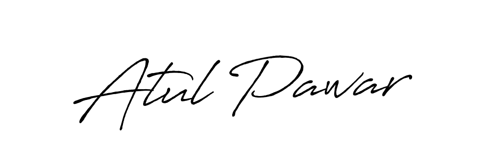 Make a beautiful signature design for name Atul Pawar. With this signature (Antro_Vectra_Bolder) style, you can create a handwritten signature for free. Atul Pawar signature style 7 images and pictures png