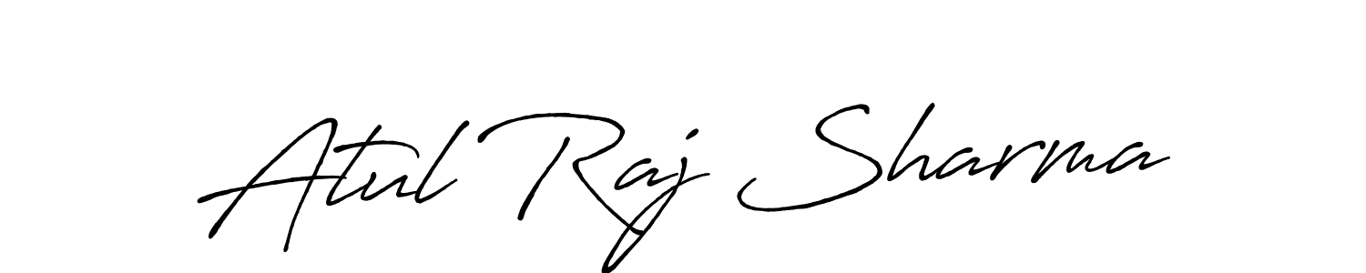 Antro_Vectra_Bolder is a professional signature style that is perfect for those who want to add a touch of class to their signature. It is also a great choice for those who want to make their signature more unique. Get Atul Raj Sharma name to fancy signature for free. Atul Raj Sharma signature style 7 images and pictures png