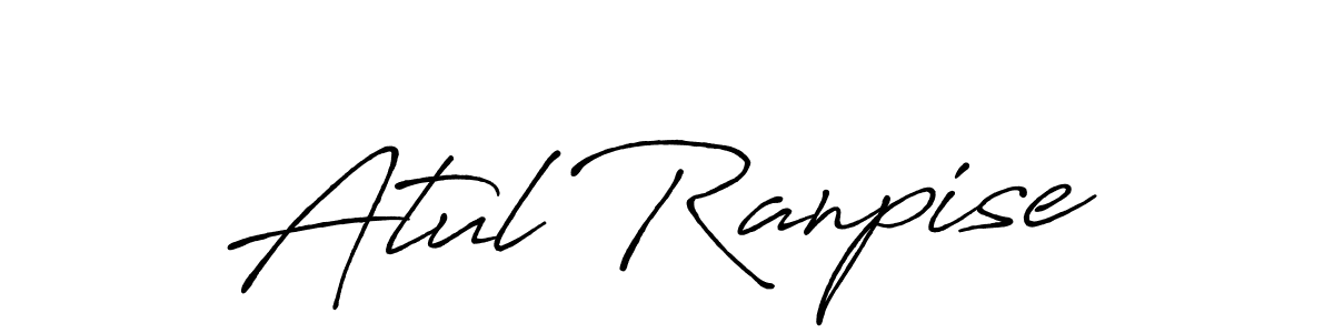 How to make Atul Ranpise signature? Antro_Vectra_Bolder is a professional autograph style. Create handwritten signature for Atul Ranpise name. Atul Ranpise signature style 7 images and pictures png