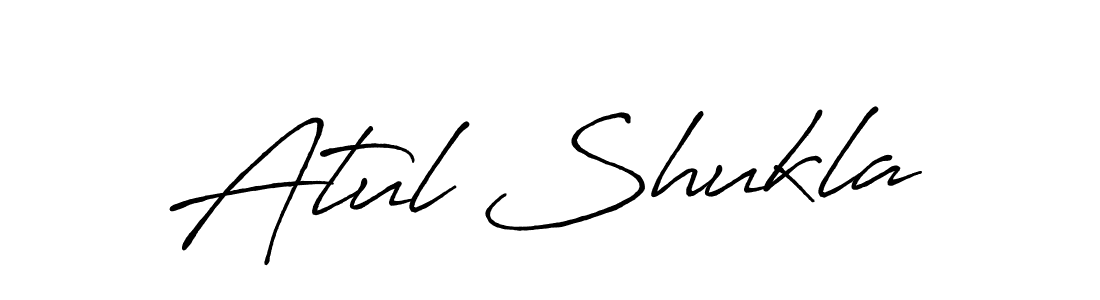 Use a signature maker to create a handwritten signature online. With this signature software, you can design (Antro_Vectra_Bolder) your own signature for name Atul Shukla. Atul Shukla signature style 7 images and pictures png