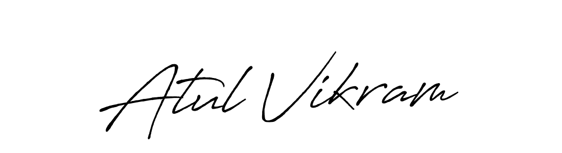 Once you've used our free online signature maker to create your best signature Antro_Vectra_Bolder style, it's time to enjoy all of the benefits that Atul Vikram name signing documents. Atul Vikram signature style 7 images and pictures png