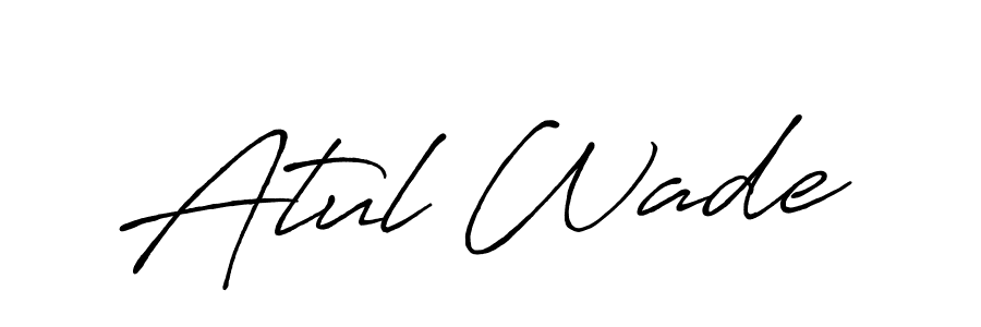 Here are the top 10 professional signature styles for the name Atul Wade. These are the best autograph styles you can use for your name. Atul Wade signature style 7 images and pictures png