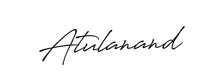 Create a beautiful signature design for name Atulanand. With this signature (Antro_Vectra_Bolder) fonts, you can make a handwritten signature for free. Atulanand signature style 7 images and pictures png