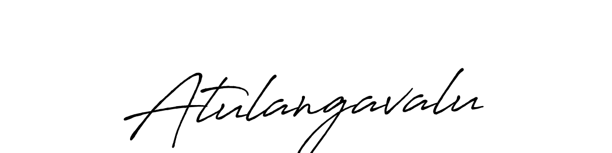 Create a beautiful signature design for name Atulangavalu. With this signature (Antro_Vectra_Bolder) fonts, you can make a handwritten signature for free. Atulangavalu signature style 7 images and pictures png
