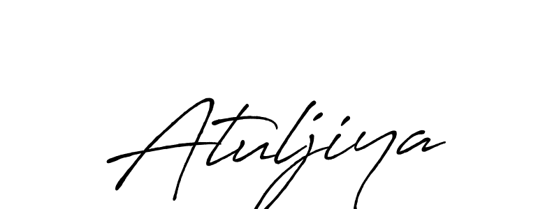 Also You can easily find your signature by using the search form. We will create Atuljiya name handwritten signature images for you free of cost using Antro_Vectra_Bolder sign style. Atuljiya signature style 7 images and pictures png