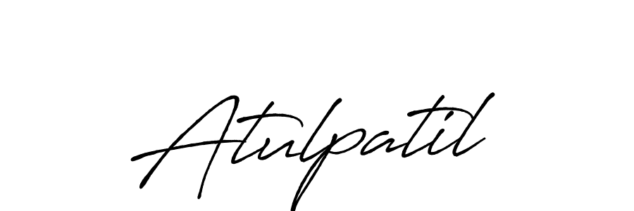 Make a beautiful signature design for name Atulpatil. With this signature (Antro_Vectra_Bolder) style, you can create a handwritten signature for free. Atulpatil signature style 7 images and pictures png