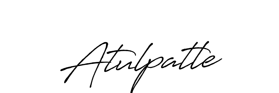Make a beautiful signature design for name Atulpatle. With this signature (Antro_Vectra_Bolder) style, you can create a handwritten signature for free. Atulpatle signature style 7 images and pictures png