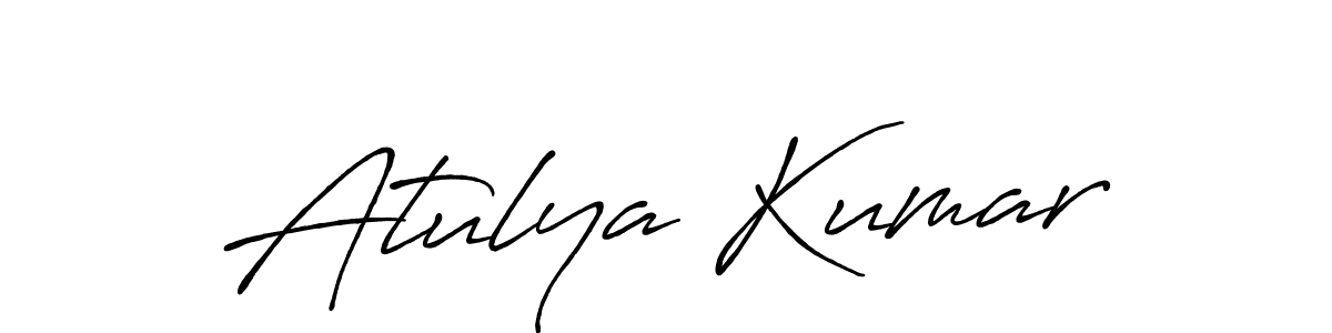 Also we have Atulya Kumar name is the best signature style. Create professional handwritten signature collection using Antro_Vectra_Bolder autograph style. Atulya Kumar signature style 7 images and pictures png