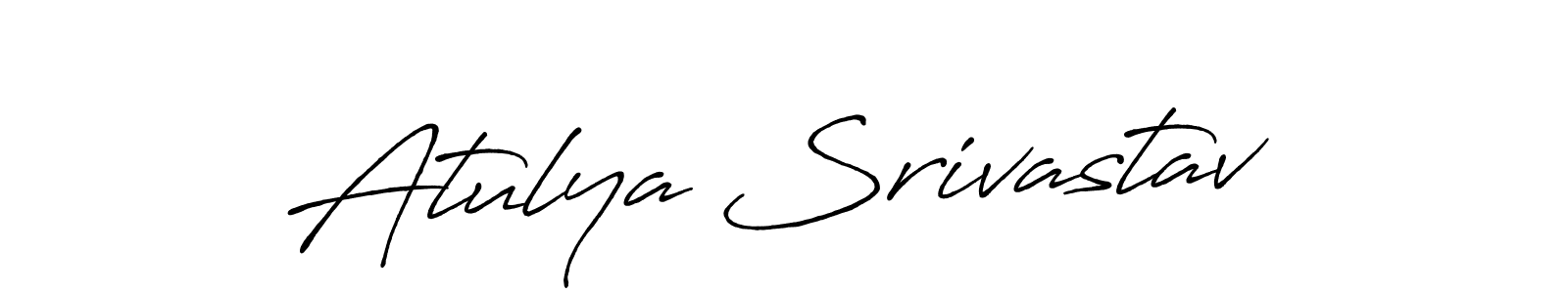 Design your own signature with our free online signature maker. With this signature software, you can create a handwritten (Antro_Vectra_Bolder) signature for name Atulya Srivastav. Atulya Srivastav signature style 7 images and pictures png