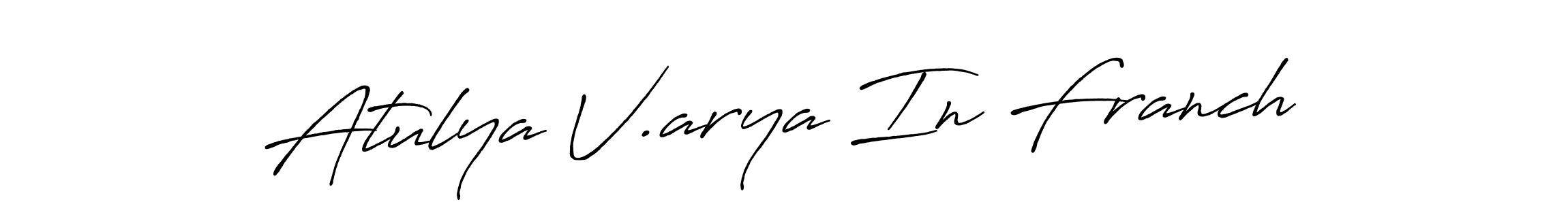 It looks lik you need a new signature style for name Atulya V.arya In Franch. Design unique handwritten (Antro_Vectra_Bolder) signature with our free signature maker in just a few clicks. Atulya V.arya In Franch signature style 7 images and pictures png