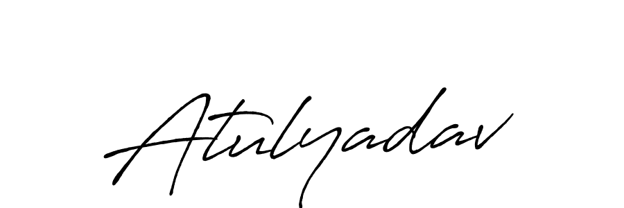 Create a beautiful signature design for name Atulyadav. With this signature (Antro_Vectra_Bolder) fonts, you can make a handwritten signature for free. Atulyadav signature style 7 images and pictures png