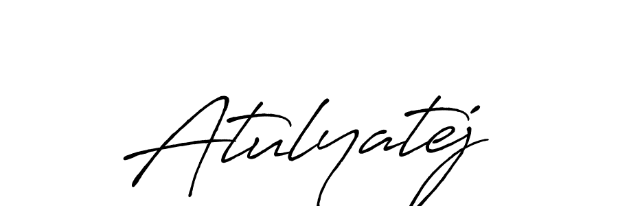 Once you've used our free online signature maker to create your best signature Antro_Vectra_Bolder style, it's time to enjoy all of the benefits that Atulyatej name signing documents. Atulyatej signature style 7 images and pictures png